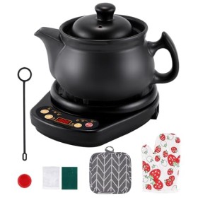 MXBAOHENG Théière électrique chinoise en céramique 220 V pour herbes jusquà 150 g