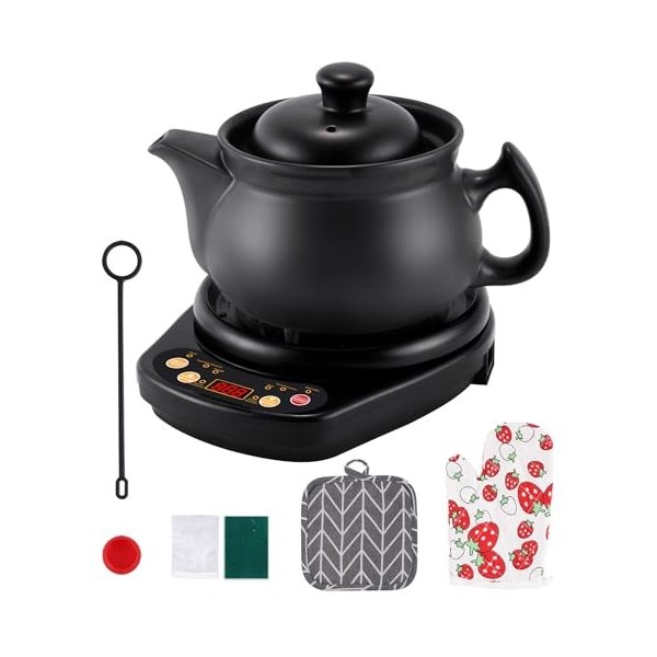 MXBAOHENG Théière électrique chinoise en céramique 220 V pour herbes jusquà 150 g