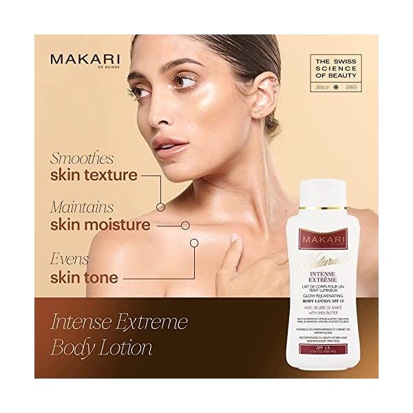 Makari Naturalle Intense Extrême Lotion Corps Éclaircissante 17.6 oz. . Lotion corps hydratante, éclaircissante et raffermis