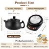 MXBAOHENG Théière électrique chinoise en céramique 220 V pour herbes jusquà 150 g