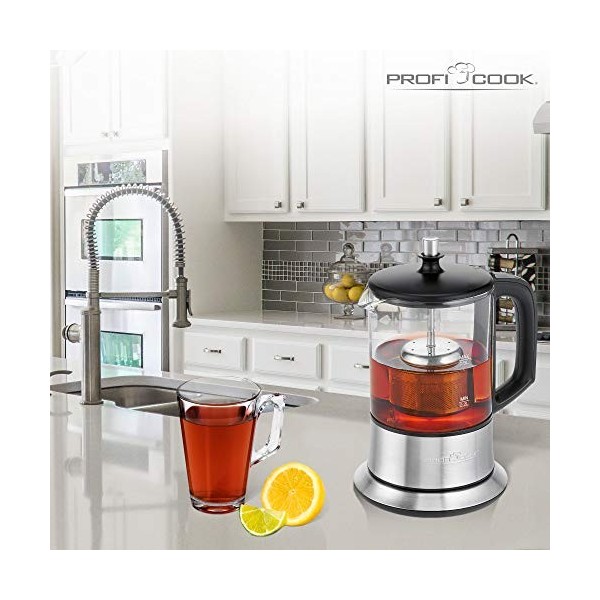Bouilloire electriques - Bouilloire électrique - Profi Cook PC-TK 1165 - Bouilloire 2 en 1 - à thé et à leau - Commandes Tac