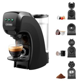 Warriors1 4 en 1 Machine à Café Expresso Capsules pour Nespresso Original, Nescafé Dolce Gusto, Lavazza Espresso Point y FAP 