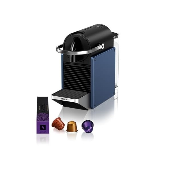 Magimix Machine à Café Nespresso Pixie Gris Métal Cafetière Espresso 11327 Cafetières à capsules