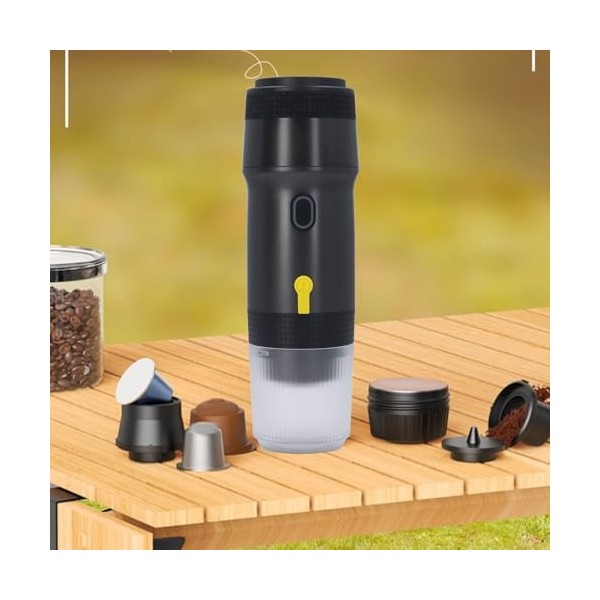 Cafetière Portable, Mini Cafetière électrique, Compatible avec les Capsules NES pour Capsules DG, Cartouches de café en Poudr