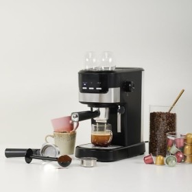 Tristar Machine à Espresso 2 tasses à la fois | Convient aux capsules Nespresso et au café moulu | Chauffe-tasse | Résistant 