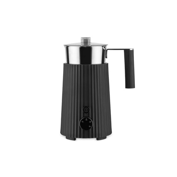 Alessi Plissé MDL13 G - Machine à Cappuccino Multifonction à Induction, en Résine Thermoplastique, Carafe en Acier Inoxydable