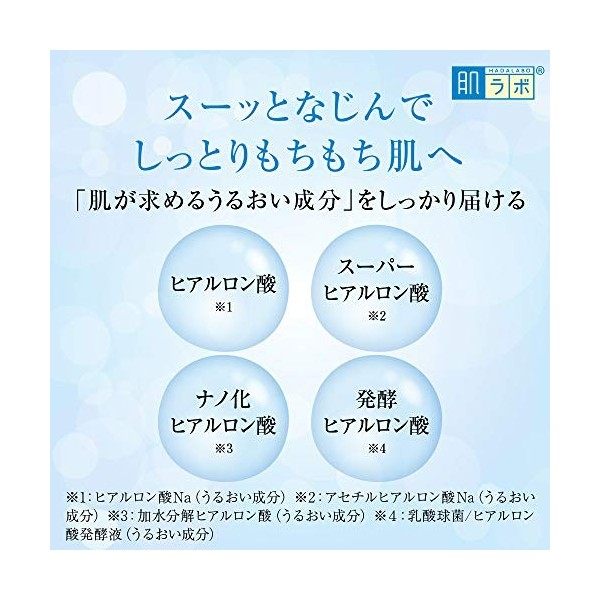 Hada Labo Rohto Hadalabo Gokujun Hyaluronique Lotion Moist Type de pompe 13,5 Fl. Oz. 400ml 