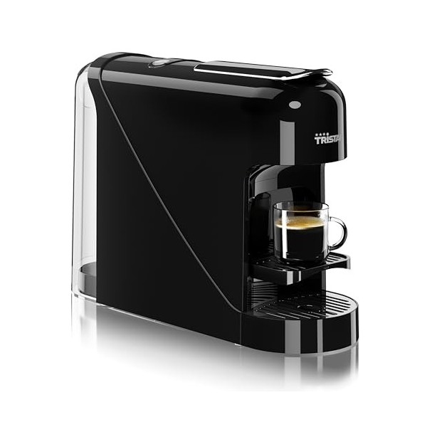 Tristar cafetière à capsules - Compatible avec les capsules Nespresso - Plateau dégouttement amovible - Réservoir deau amov