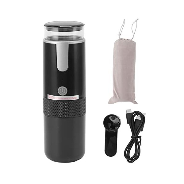 Machine à Expresso électrique Portable, Mini Cafetière de Voiture, Cafetière à Main, à Commande Manuelle, pour Le Camping, po