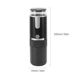 Machine à Expresso électrique Portable, Mini Cafetière de Voiture, Cafetière à Main, à Commande Manuelle, pour Le Camping, po