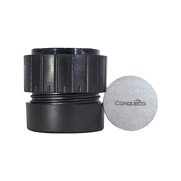 CONQUECO Machine à Cafe Portable - Cafetière à Expresso Chauffage Électrique de Voyage - pour 12V Voiture et le Camping - Com