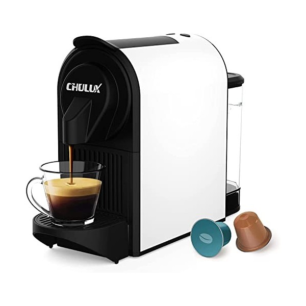 CHULUX Machine à Café Capsules, Cafetières à Dosettes, 20 Bars de Pression, Machine Expresso pour Capsules Compatibles Nespre