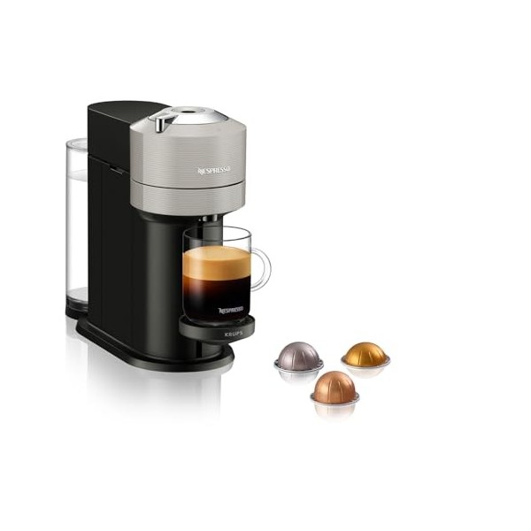 Nespresso Krups Machine à Café, Cafetière Espresso, Vertuo Next Chrome YY4299FD