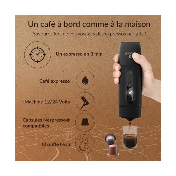Handpresso Cafetière Auto Capsule 120 W Noir avec Set capsules