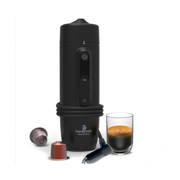 Handpresso - cafetiere nespresso 12v Auto Capsule 21020 Machine a cafe portable Nespresso pour voiture 12V ou camion 24V. Caf