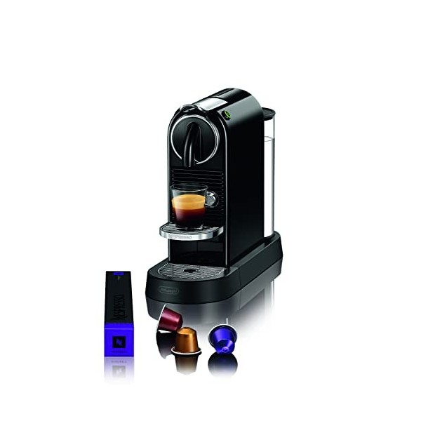 DeLonghi Nespresso CitiZ EN167.B, Machine à Café en Capsules, Machine à Café pour une Tasse, Design Compact, Pression 19 Bar