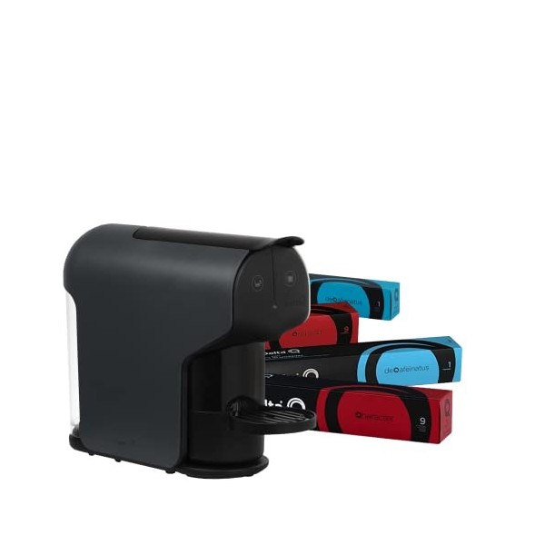 Delta Q - Pack Cafetière Delta Q Quick Gris - Pour café, thé et boissons chaudes - Simple et pratique - Design élégant - Comp