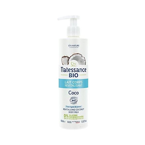 Natessance Lait Corps Revitalisant Coco Bio 400 ml