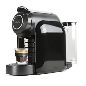Delta Q - Qool Evolution Machine à café noire + 2 packs de 40 capsules Qalidus - Cafetière à capsules 19 bars de pression, fo