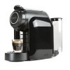 Delta Q - Qool Evolution Machine à café noire + 2 packs de 40 capsules Qalidus - Cafetière à capsules 19 bars de pression, fo