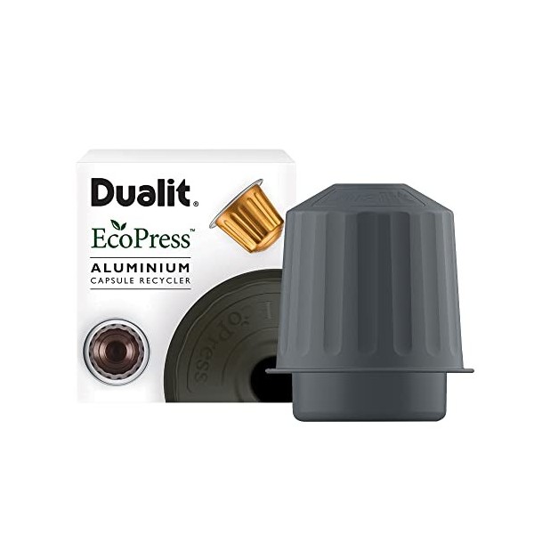 DUALIT EcoPress - Recyclage Capsules de Café - Recycleur de Capsules en Aluminium - Outil Premium Ecologique Compatible* avec