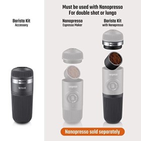 WACACO Nanopresso Barista Kit, Accessoire pour machine à expresso portable Nanopresso. double espresso, café allongé