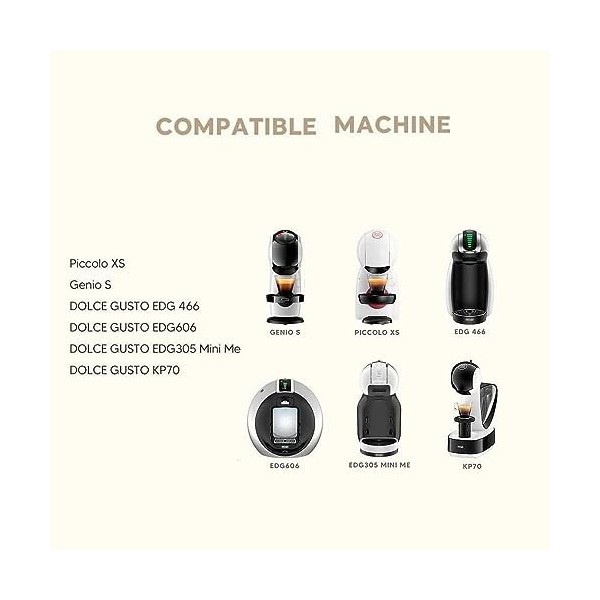 Adaptateur de capsules Nepresso pour Dolce Gusto Genio S, Dolce Gusto Piccolo XS