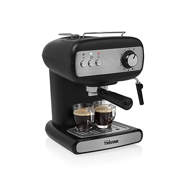 Machine à espressos et capsules Tristar - Réservoir 1,2 L - 20 bar - 850 W - Pour café moulu & capsules Nespresso CM-2276