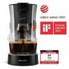 Philips Machine à Café Dosettes – SENSEO Select Eco – Intensity Plus – Crema Plus – Function Memo - Acier Brossé CSA250/10 