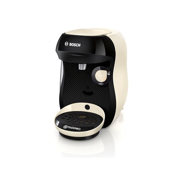 Bosch Machine à café multi-boissons Tassimo Happy friendly, TAS107E, plus de 70 boissons chaudes, OneTouch, cafétière à doset
