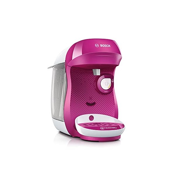 Bosch Tassimo Happy Friendly Cafetière multi-boissons, jusquà 70 boissons, OneTouch, INTELLIBREW™, tablettes détartrantes, n