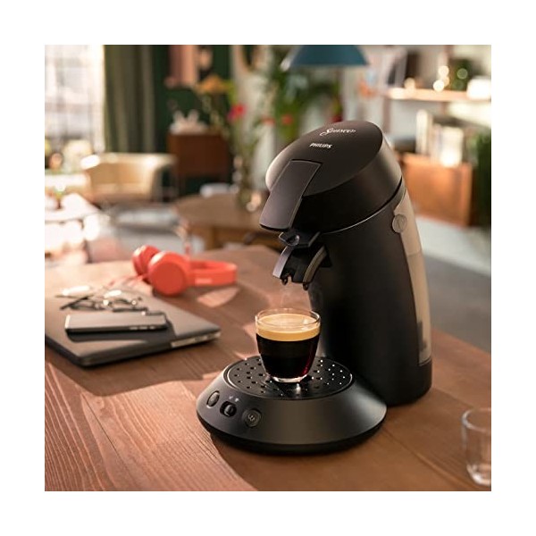 Philips Senseo Original Plus CSA210/60 Machine à café à dosettes sélection de la puissance du café, technologie Coffee Boost