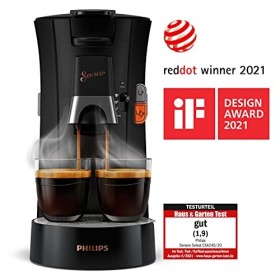 Philips Domestic Appliances Senseo Select CSA240/60 Machine à café à dosettes, Sélection de lépaisseur du café Plus, fonctio