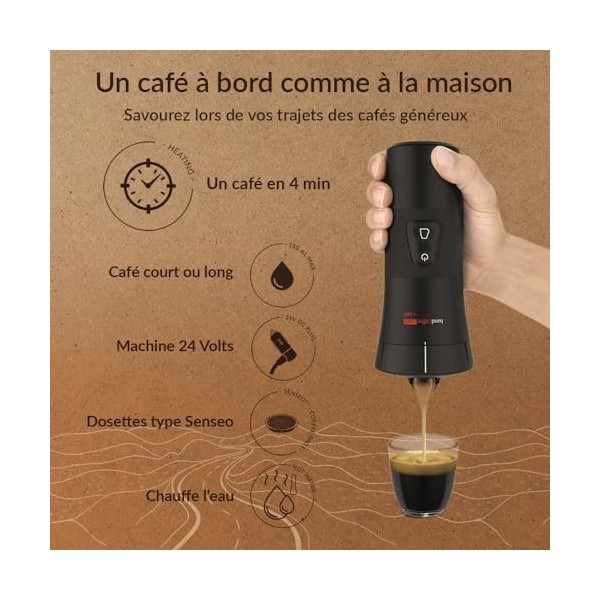 Handpresso - handcoffee truck - cafetière camion 21010| cafetiere camion pour dosette Senseo | cafetière allume-cigare - cafe