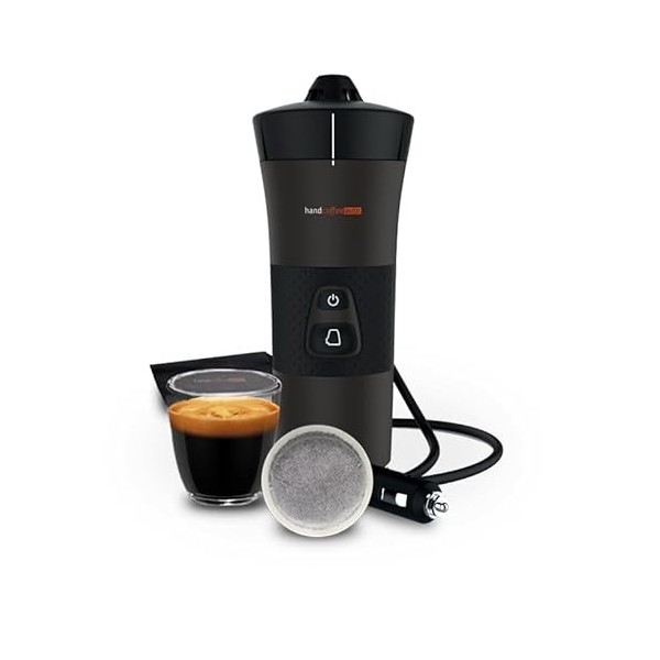 Handpresso – Cafetière 12V Handcoffee Auto 21000 | Machine a cafe voiture - Cafetiere 12v pour dosette Senseo - Cafetiere pou