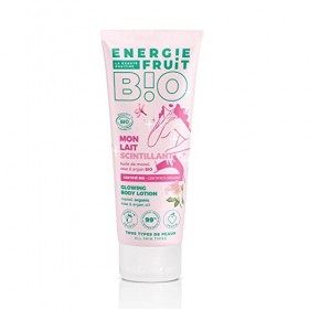 ENERGIE FRUIT | Lait Corps Scintillant | Monoï, Rose et Argan | Certifié BIO par Ecocert 200 ml Lot de 1 