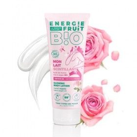 ENERGIE FRUIT | Lait Corps Scintillant | Monoï, Rose et Argan | Certifié BIO par Ecocert 200 ml Lot de 1 