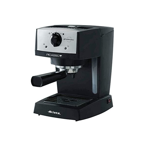 Machine à café Ariete 1366/5 Picasso Cialdissima, compatible avec le café moulu et les dosettes ESE. Réservoir amovible de 0,