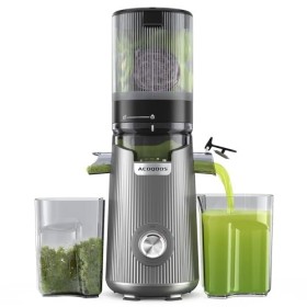 ACOQOOS Presse - fruits pour légumes et fruits entiers, goulot dalimentation plus large de 135 mm, capacité de remplissage d