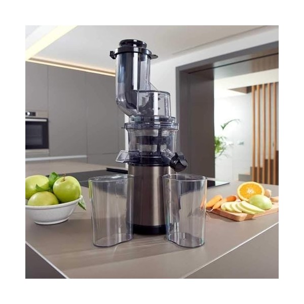 Presse-agrumes idéal pour jus frais et nutritifs - Lent, faible consommation dénergie, 70 tr/min, silencieux, 20 x 30 x 40 c