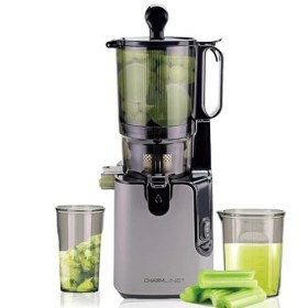 Charmline Extracteur de Jus de Fruits et Légumes avec Goulotte dAlimentation de 130mm, Facile à Nettoyer Centrifugeuse Extra