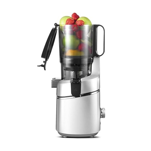AMZCHEF Extracteur de jus automatique Vos mains libres, Ouverture de 135 mm et capacité de 1,8 L Extracteur de jus de fruits 