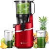 AMZCHEF Extracteur de jus automatique Vos mains libres, Ouverture de 135 mm et capacité de 1,8 L Extracteur de jus de fruits 