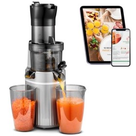 Extracteur de jus AOBOSI 200W-Extracteur de jus de fruits et légumes avec fonction inversée et deux tailles de filtre-Juicer 