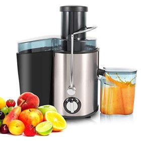 Ejoyous Extracteur de jus de fruits et légumes - 500 ml - Extracteur de jus centrifuge - Réglage de la vitesse de rotation av