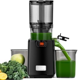 LINKChef Extracteur De Jus de Fruits et Légumes Entiers, 130MM Calibre et 1.8L Capacité Centrifugeuse, 250W Slow Juicer Machi