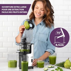 LEBENLANG Extracteur à Vitesse Lente - Acier Inoxydable & Sans BPA I Extracteur Jus Centrifugeuse Extracteurs de Jus Juicer M