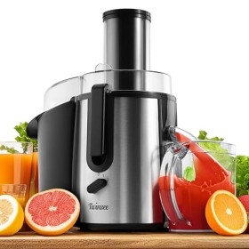 Twinzee Centrifugeuse Extracteur de Jus de Fruits et Légumes - 850W - Juicer avec Goulot 75 mm et 2 Vitesses