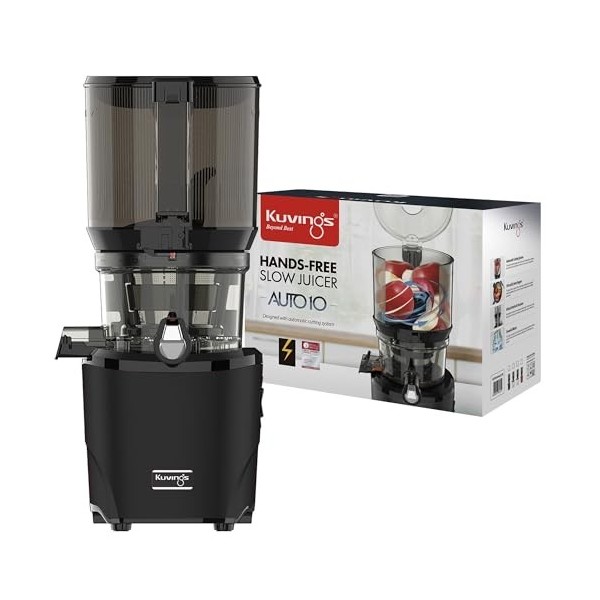 Kuvings Extracteur de jus AUTO10 - Coupe automatique des fruits et légumes - 3 l - Rotation lente - Nettoyage facile - Silenc