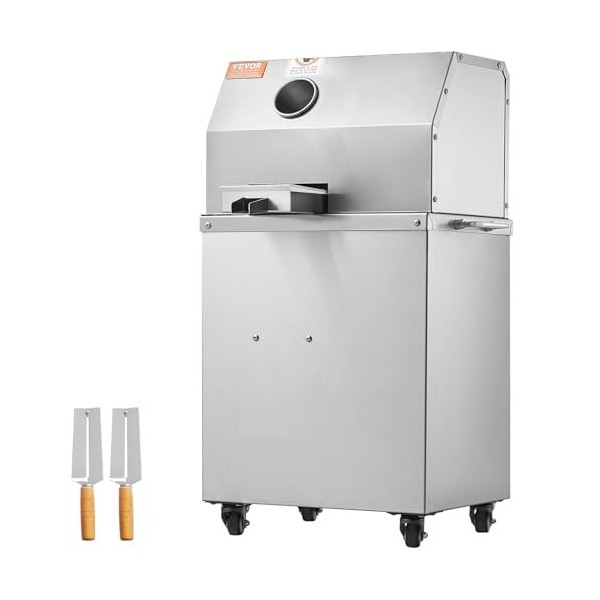 VEVOR Extracteur de Jus de Canne à Sucre Électrique 800 W Presse-Canne à Sucre 300 kg/h Haut Rendement avec 3 Rouleaux Grande